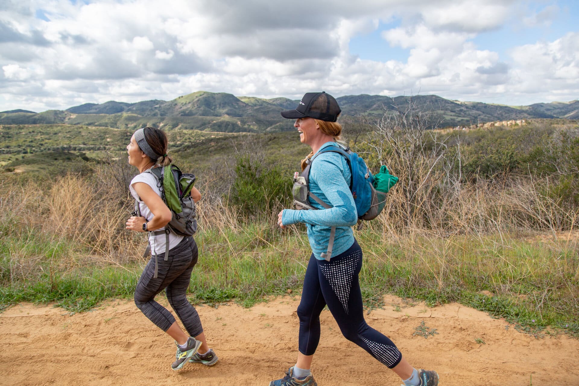 trail running in blackstar canyon